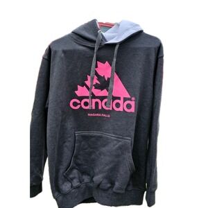 Pink Adidas Canada Niagara Falls Pullover Hoodie Adult Medium